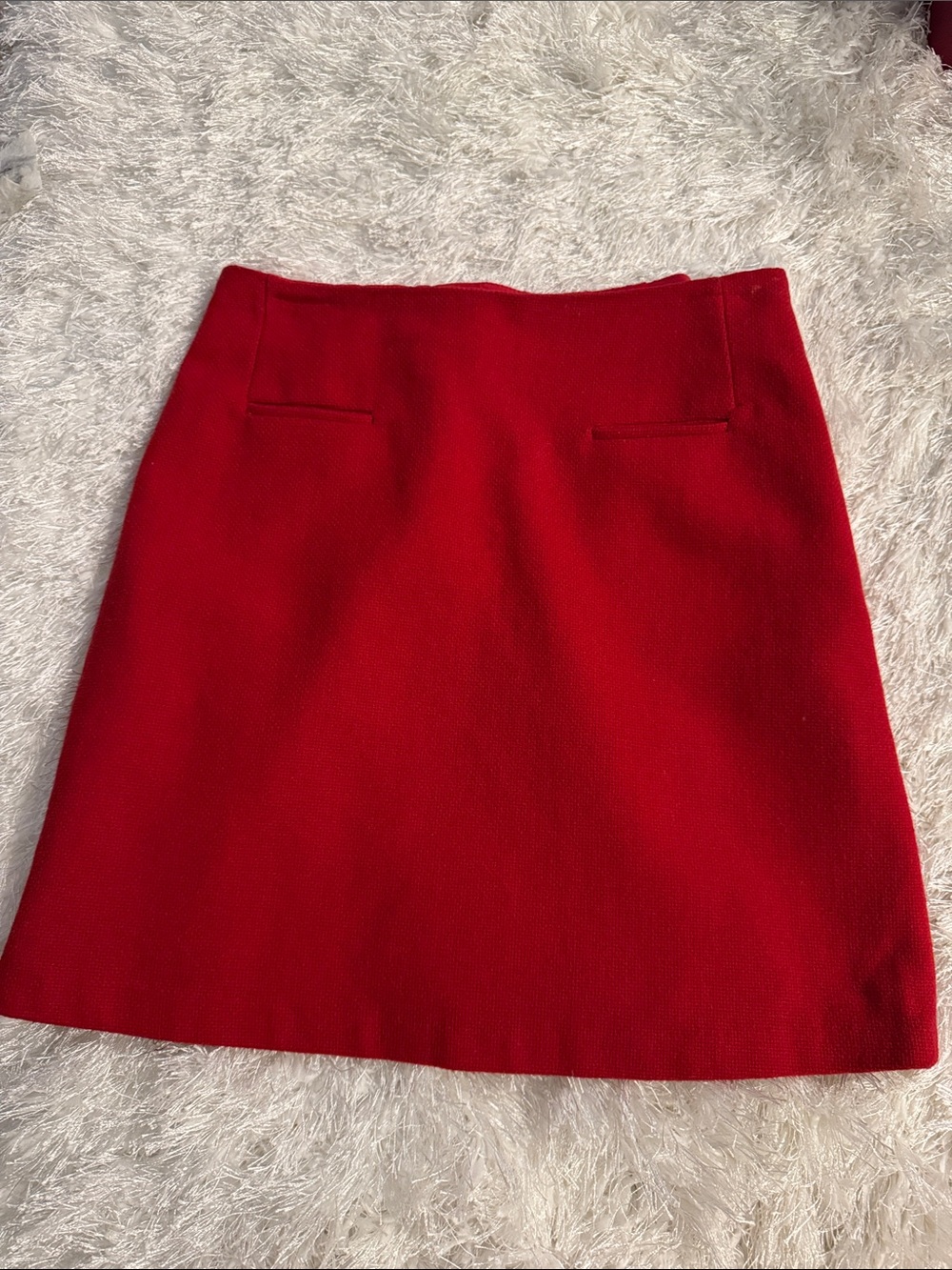 Dalia Collection Bold Red Mini Skirt